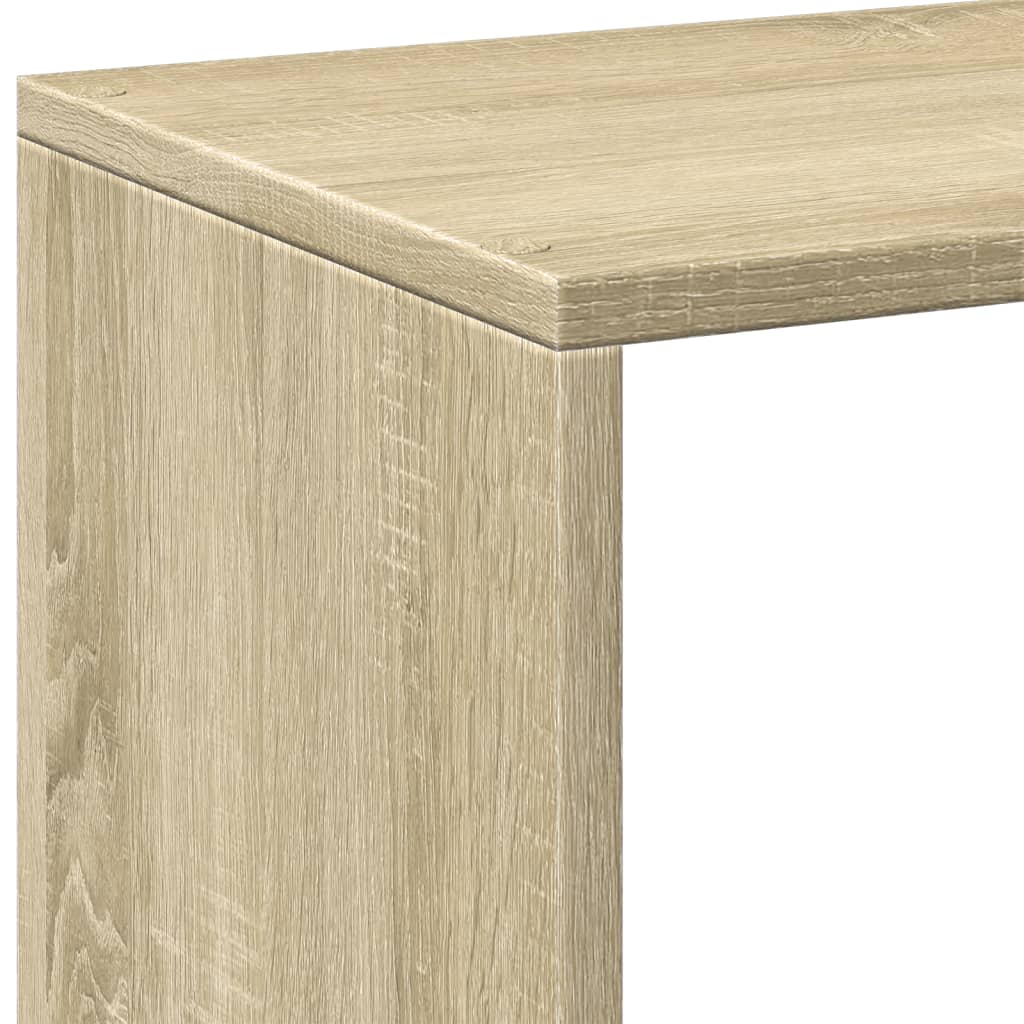 bogreol/rumdeler 102x29x103,5 cm konstrueret træ sonoma-eg