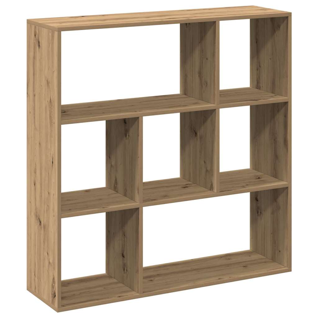 bogreol/rumdeler 102x29x103,5 cm konstrueret træ kunsteg