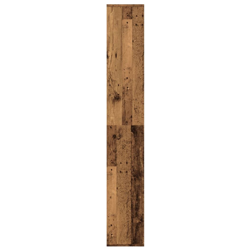 bogreol/rumdeler 67x25x161,5 cm konstrueret træ antikt træ
