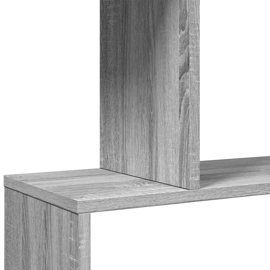 bogreol/rumdeler 70x24x193 cm 6 niveauer konstrueret træ