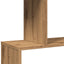 bogreol/rumdeler 70x24x161cm 5 niveauer konstrueret træ kunsteg