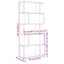 bogreol/rumdeler 70x24x161cm 5 niveauer konstrueret træ kunsteg
