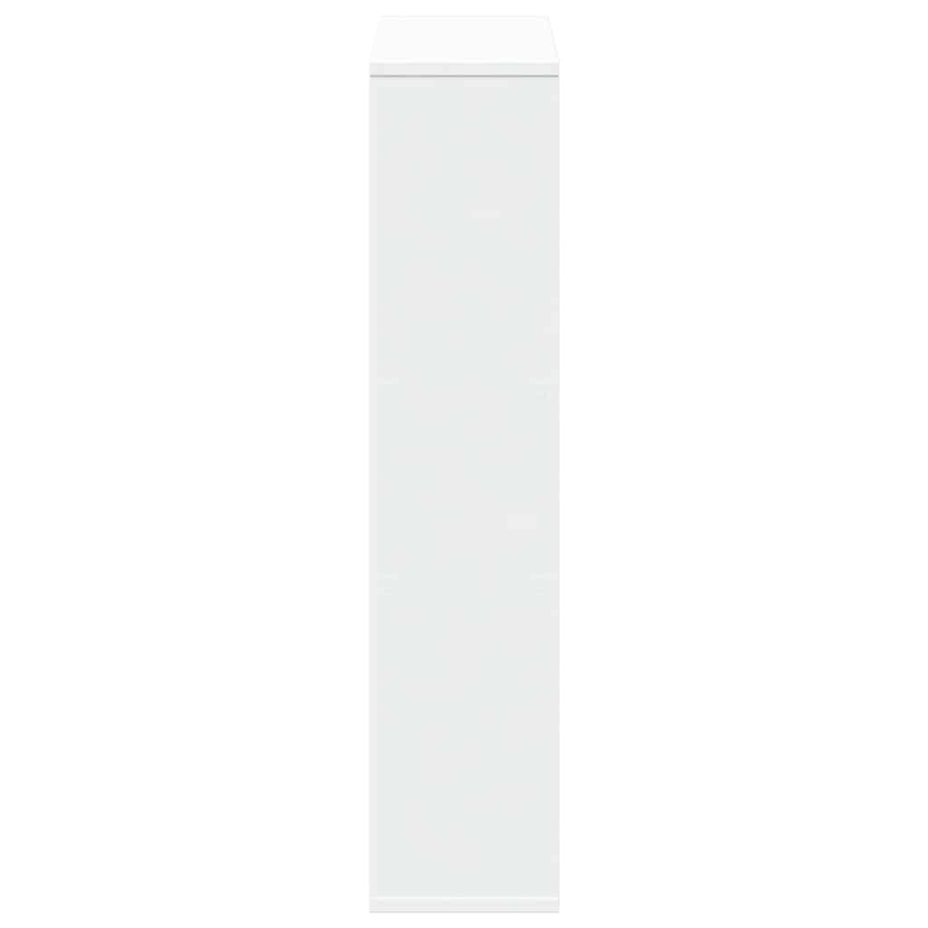 bogreol hvid 63x20x90 cm konstrueret træ