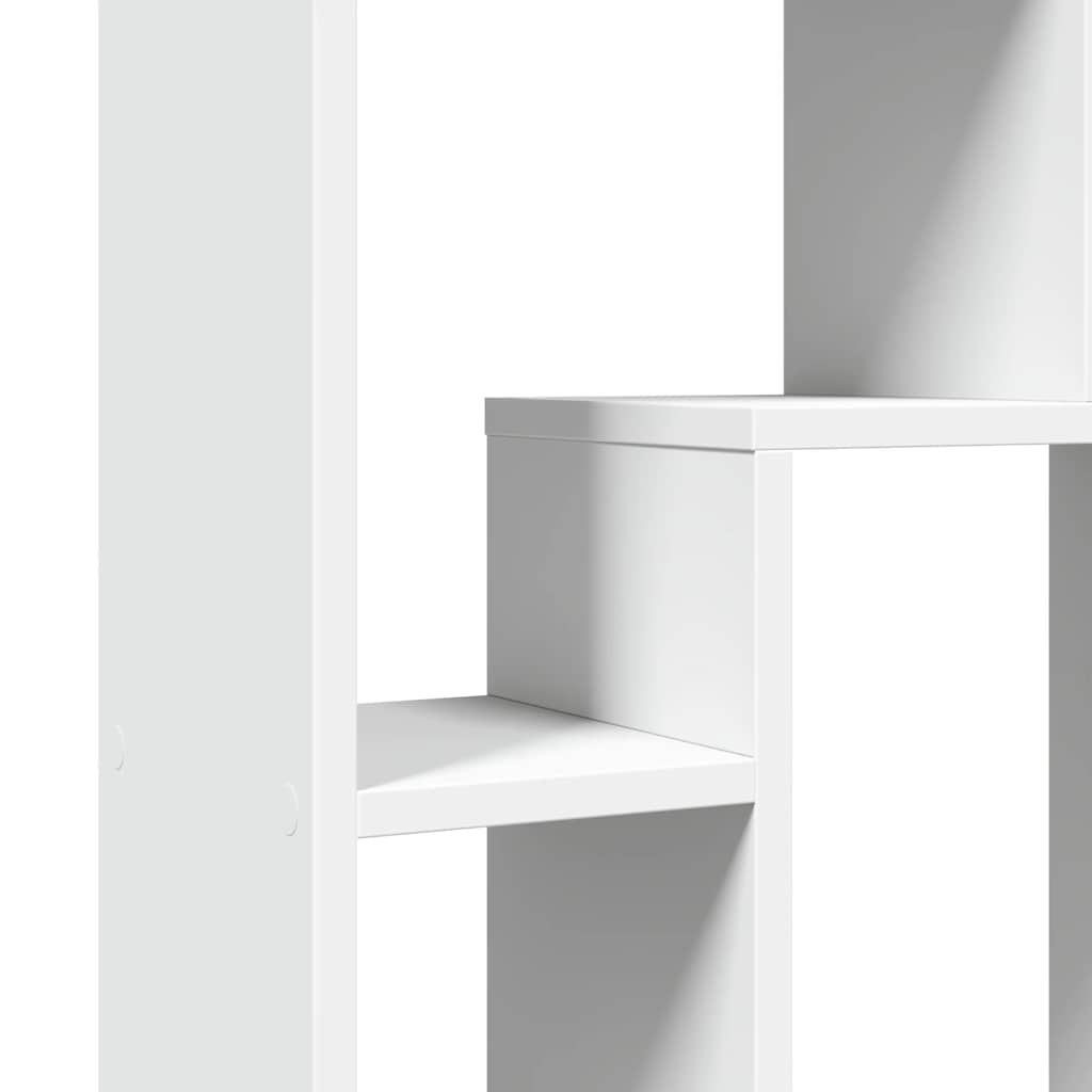 bogreol hvid 63x20x90 cm konstrueret træ
