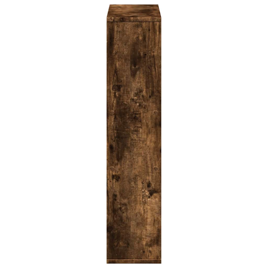 bogreol 63x20x90 cm konstrueret træ røget egetræsfarve