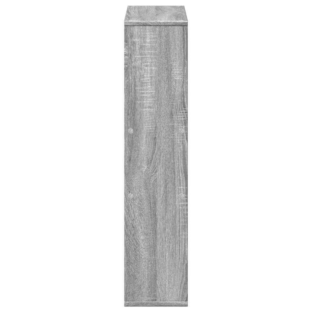 bogreol 63x20x90 cm konstrueret træ grå sonoma-eg