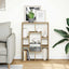 bogreol 63x20x90 cm konstrueret træ egetræsfarve