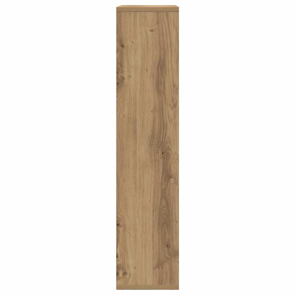 bogreol 63x20x90 cm konstrueret træ egetræsfarve