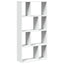 bogreol hvid 60x20x120,5 cm konstrueret træ