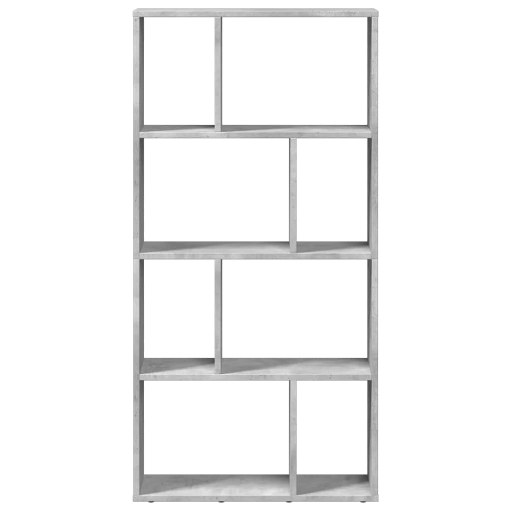 bogreol 60x20x120,5 cm konstrueret træ betongrå