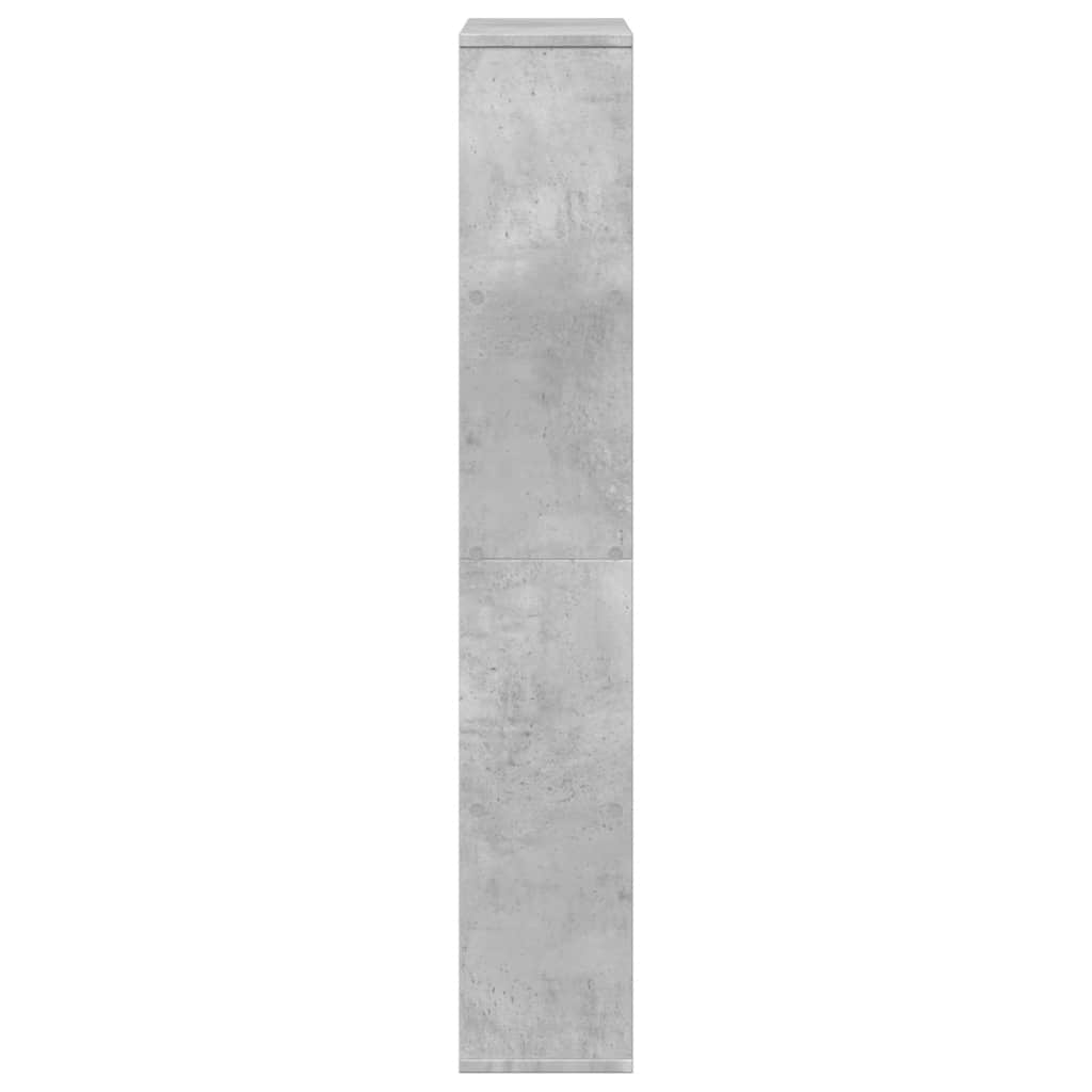 bogreol 60x20x120,5 cm konstrueret træ betongrå