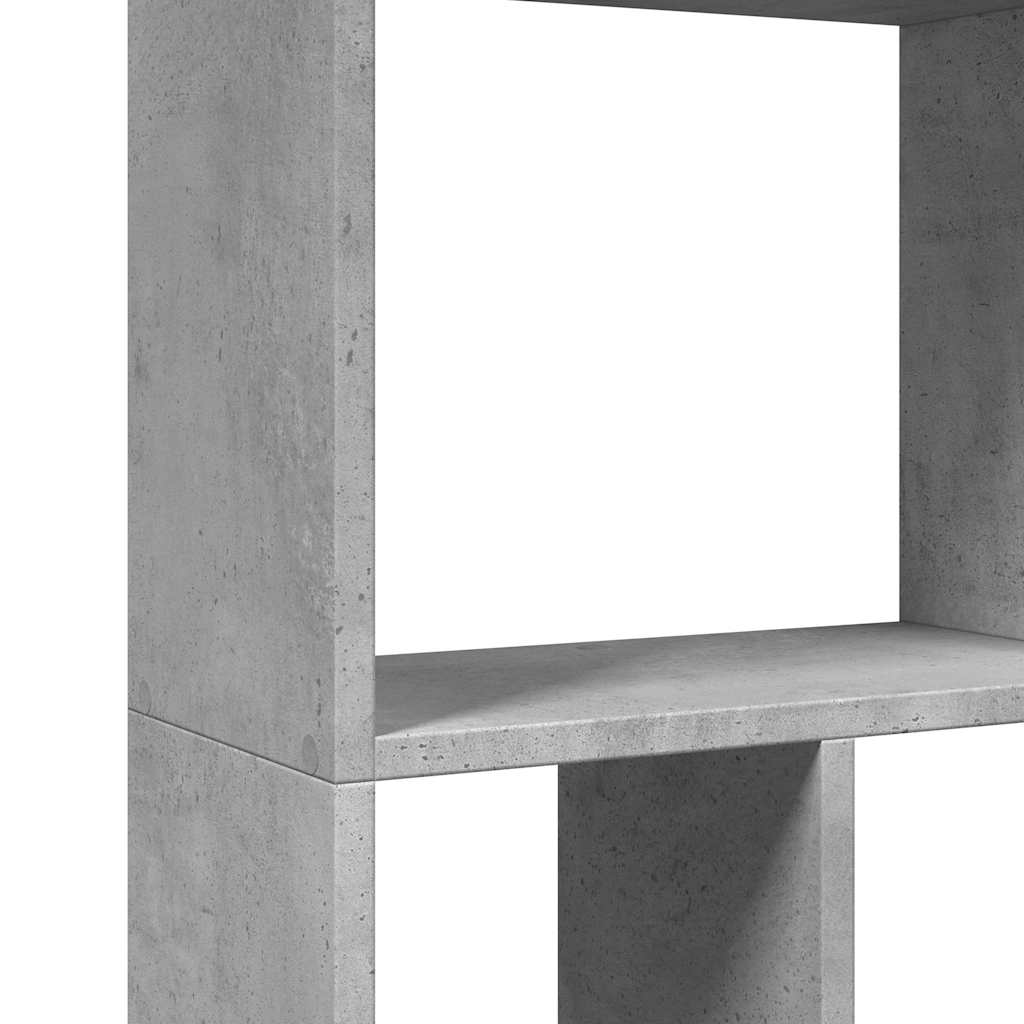 bogreol 60x20x120,5 cm konstrueret træ betongrå