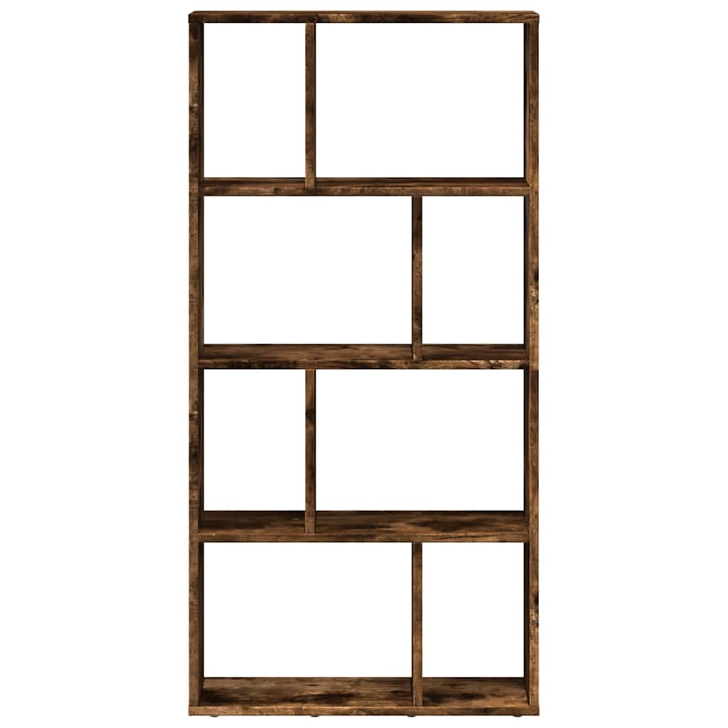 bogreol 60x20x120,5 cm konstrueret træ røget egetræsfarve