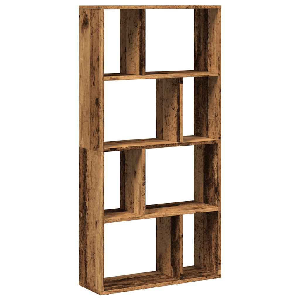 bogreol 60x20x120,5 cm konstrueret træ antikt træ