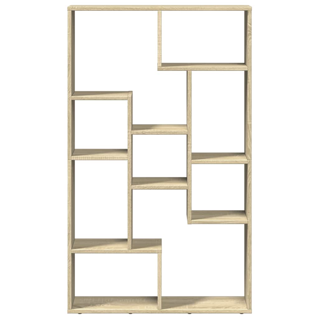 bogreol 72x20x120,5 cm konstrueret træ sonoma-eg