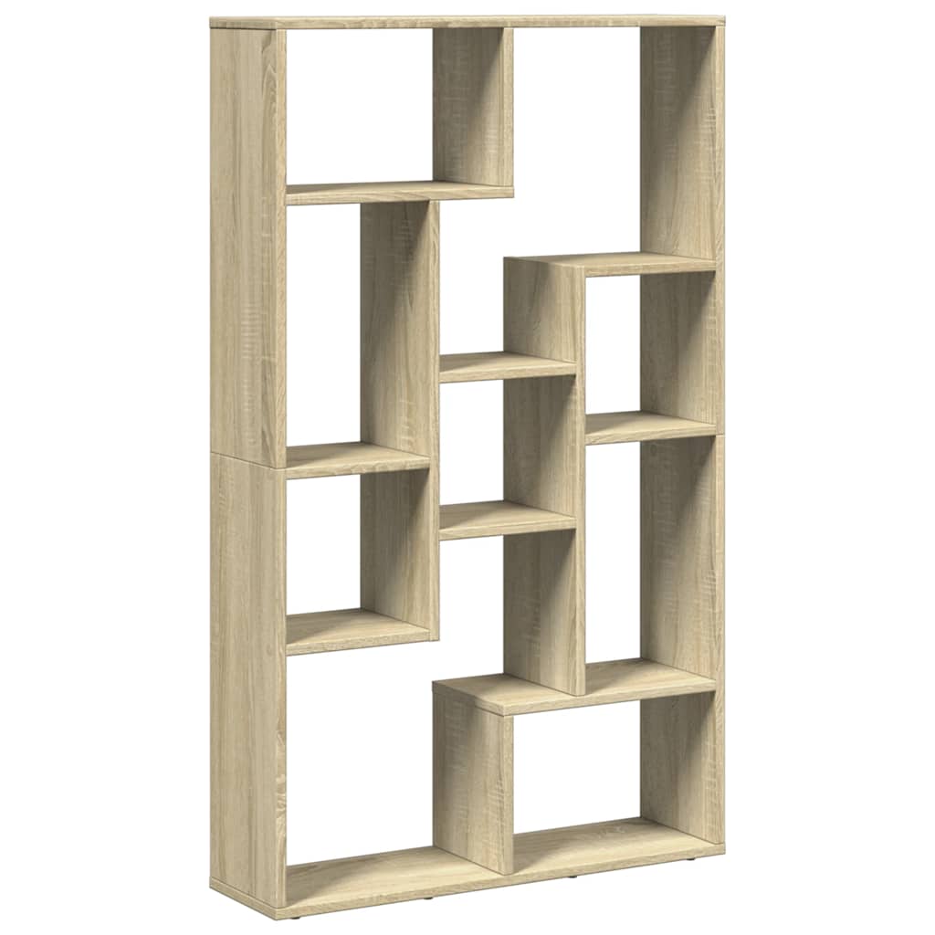bogreol 72x20x120,5 cm konstrueret træ sonoma-eg