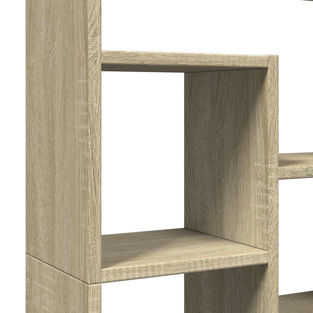 bogreol 72x20x120,5 cm konstrueret træ sonoma-eg