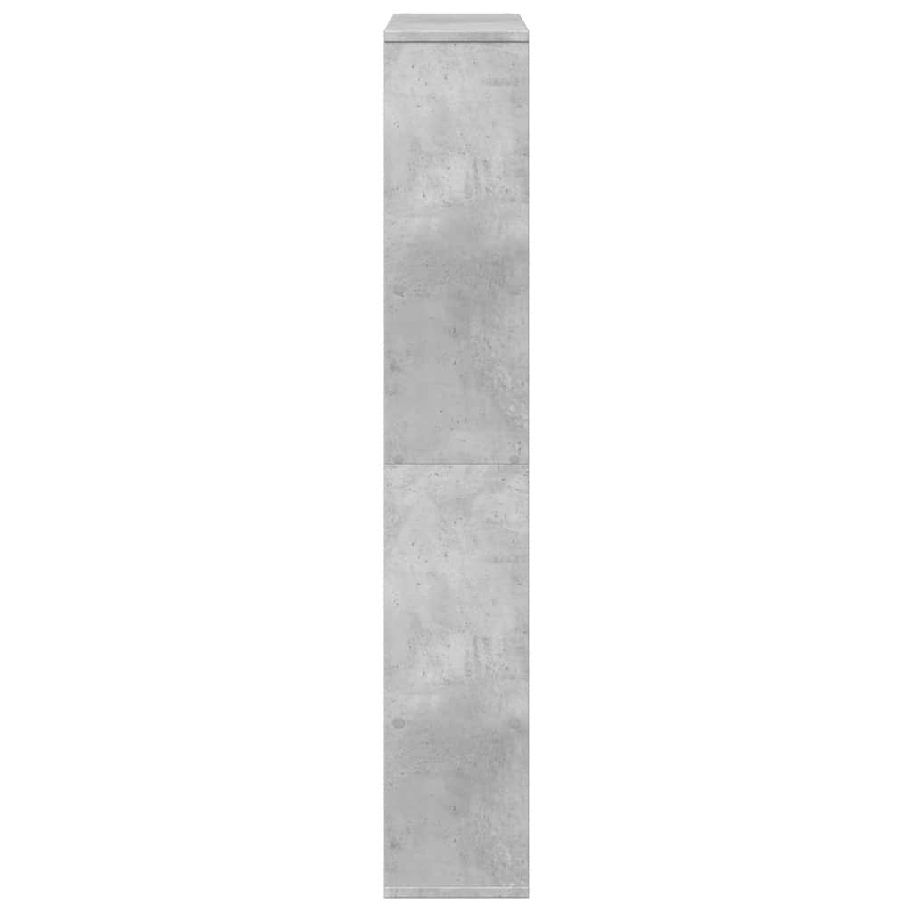 bogreol 72x20x120,5 cm konstrueret træ betongrå