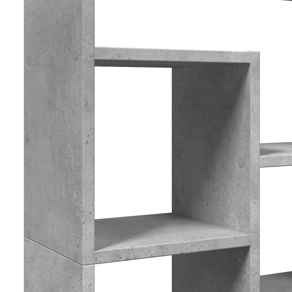 bogreol 72x20x120,5 cm konstrueret træ betongrå
