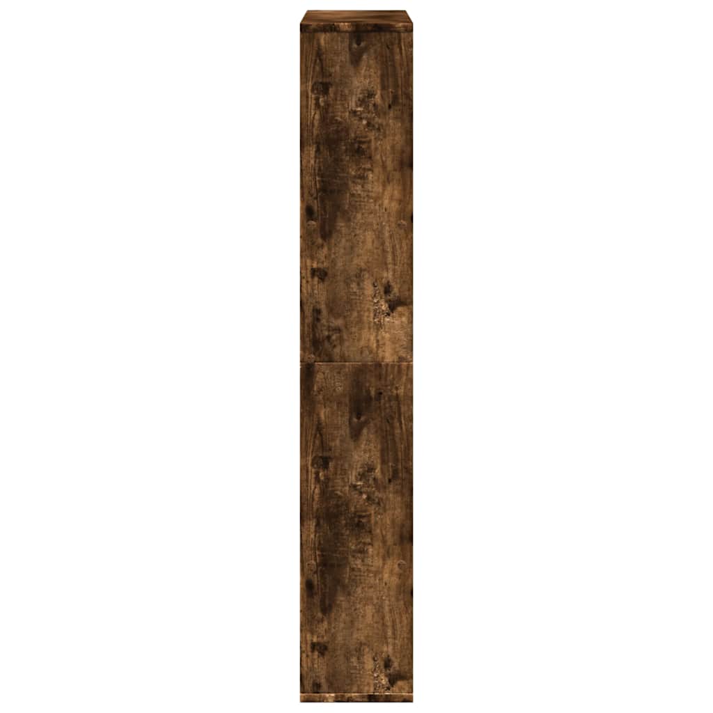 bogreol 72x20x120,5 cm konstrueret træ røget egetræsfarve