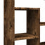 bogreol 72x20x120,5 cm konstrueret træ røget egetræsfarve