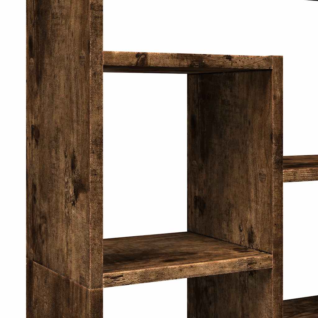 bogreol 72x20x120,5 cm konstrueret træ røget egetræsfarve