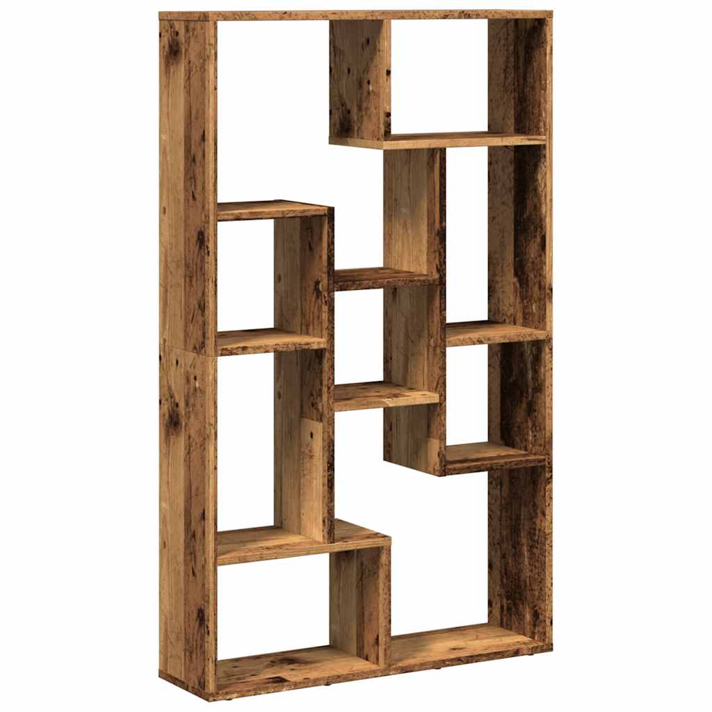bogreol 72x20x120,5 cm konstrueret træ antikt træ