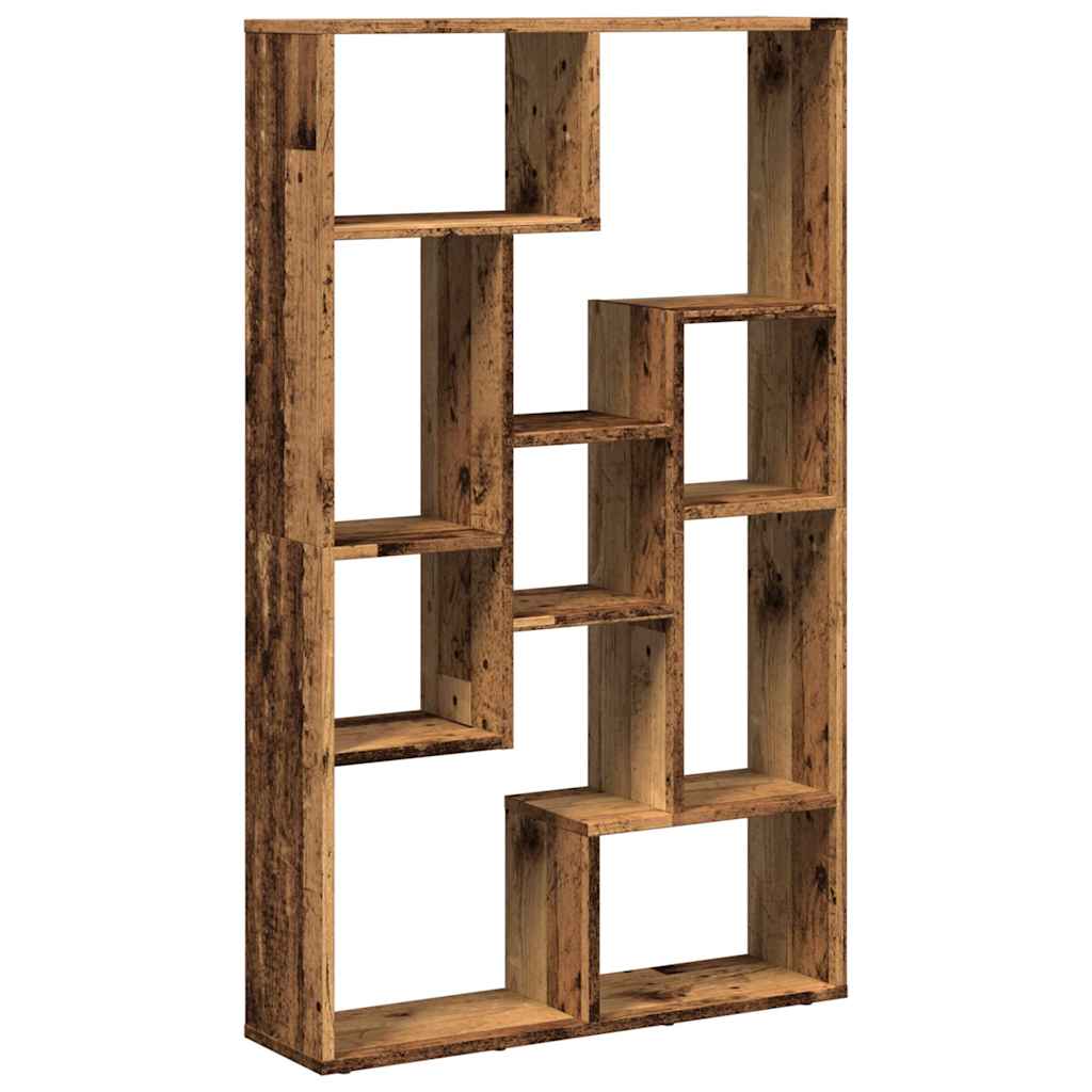 bogreol 72x20x120,5 cm konstrueret træ antikt træ