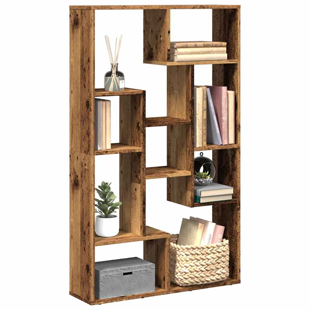 bogreol 72x20x120,5 cm konstrueret træ antikt træ