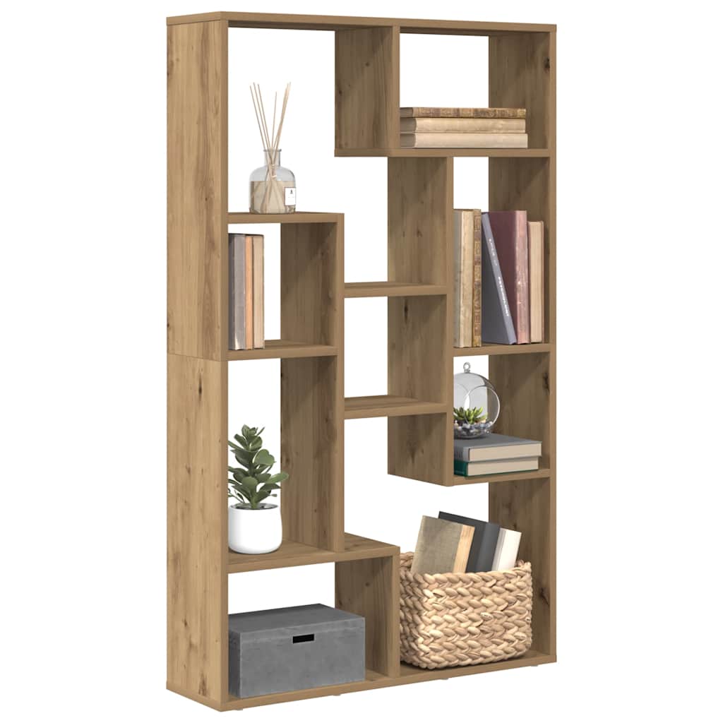 bogreol 72x20x120,5 cm konstrueret træ kunsteg