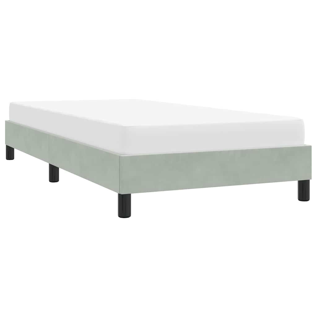 sengeramme uden madras 80x210 cm fløjl lysegrå