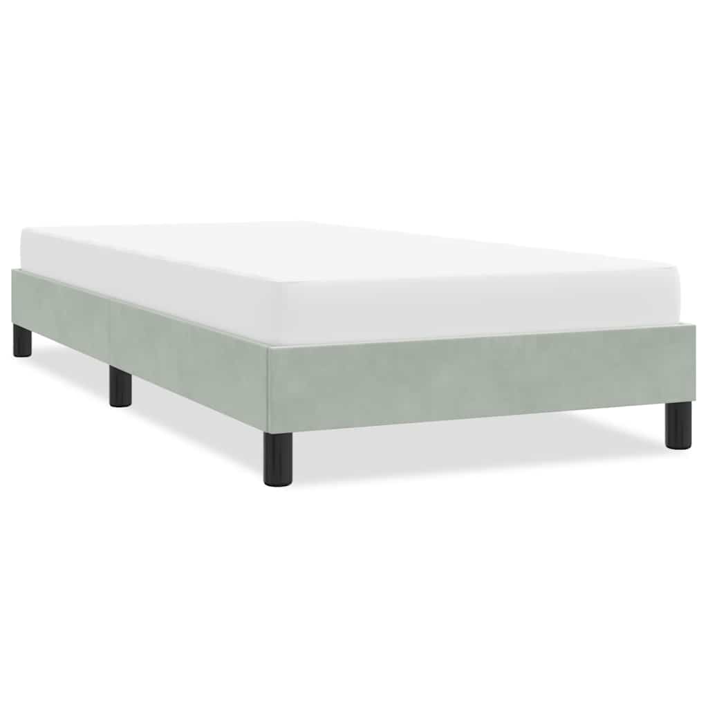 sengeramme uden madras 80x210 cm fløjl lysegrå