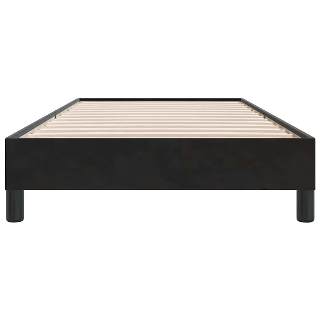 sengeramme uden madras 90x210 cm fløjl sort