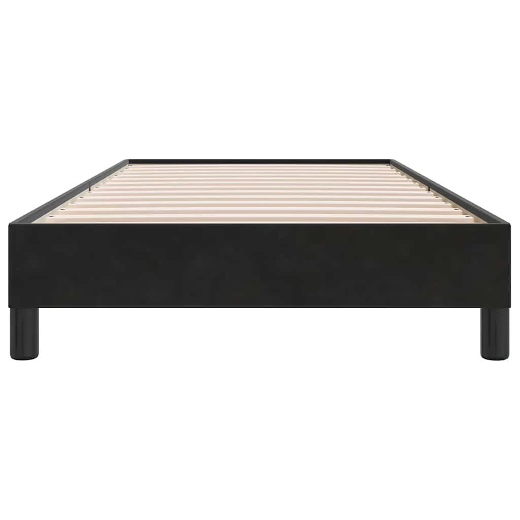 sengeramme uden madras 100x210 cm fløjl sort