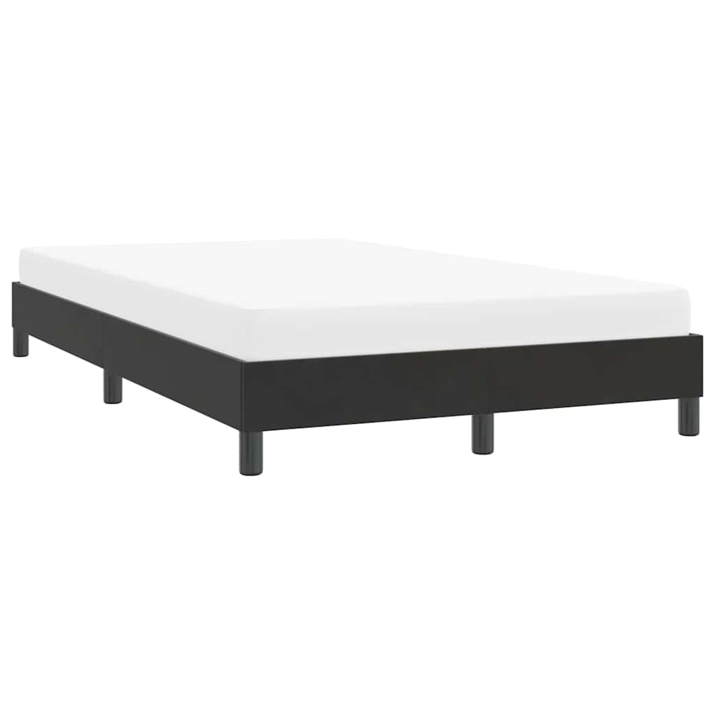 Sengeramme uden madras 120x210 cm fløjl sort