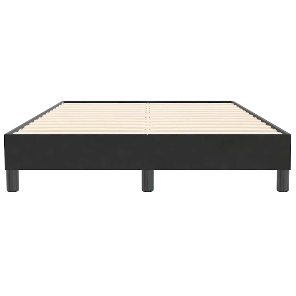 Sengeramme uden madras 120x210 cm fløjl sort