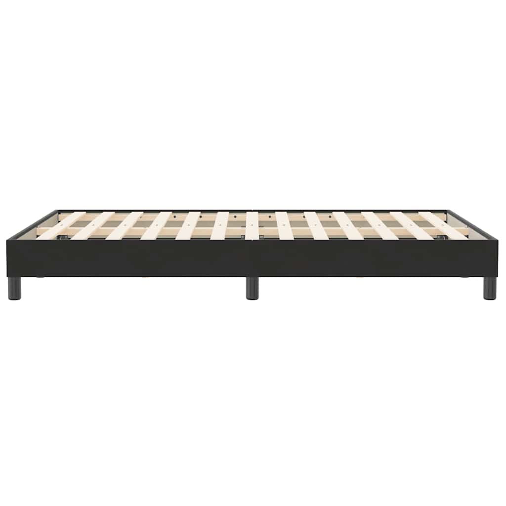 Sengeramme uden madras 120x210 cm fløjl sort