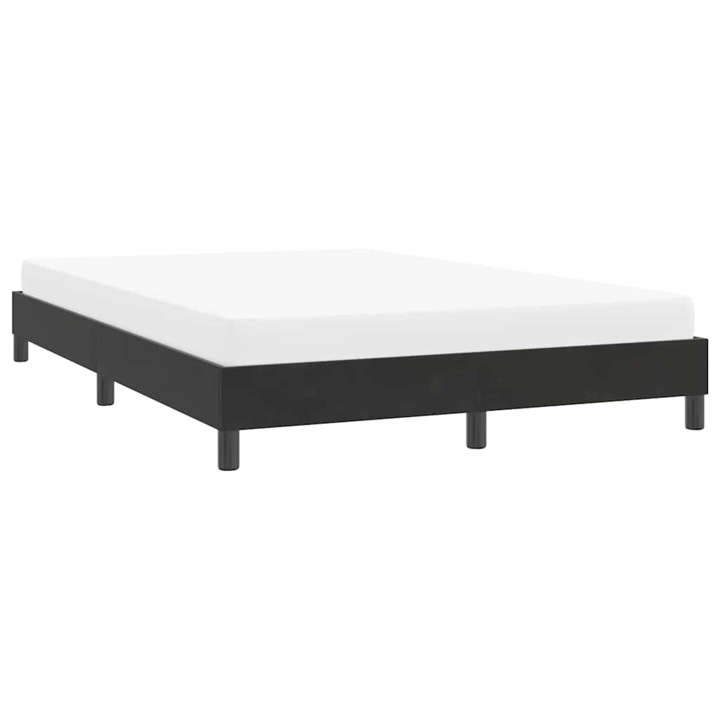 Sengeramme uden madras 140x210 cm fløjl sort