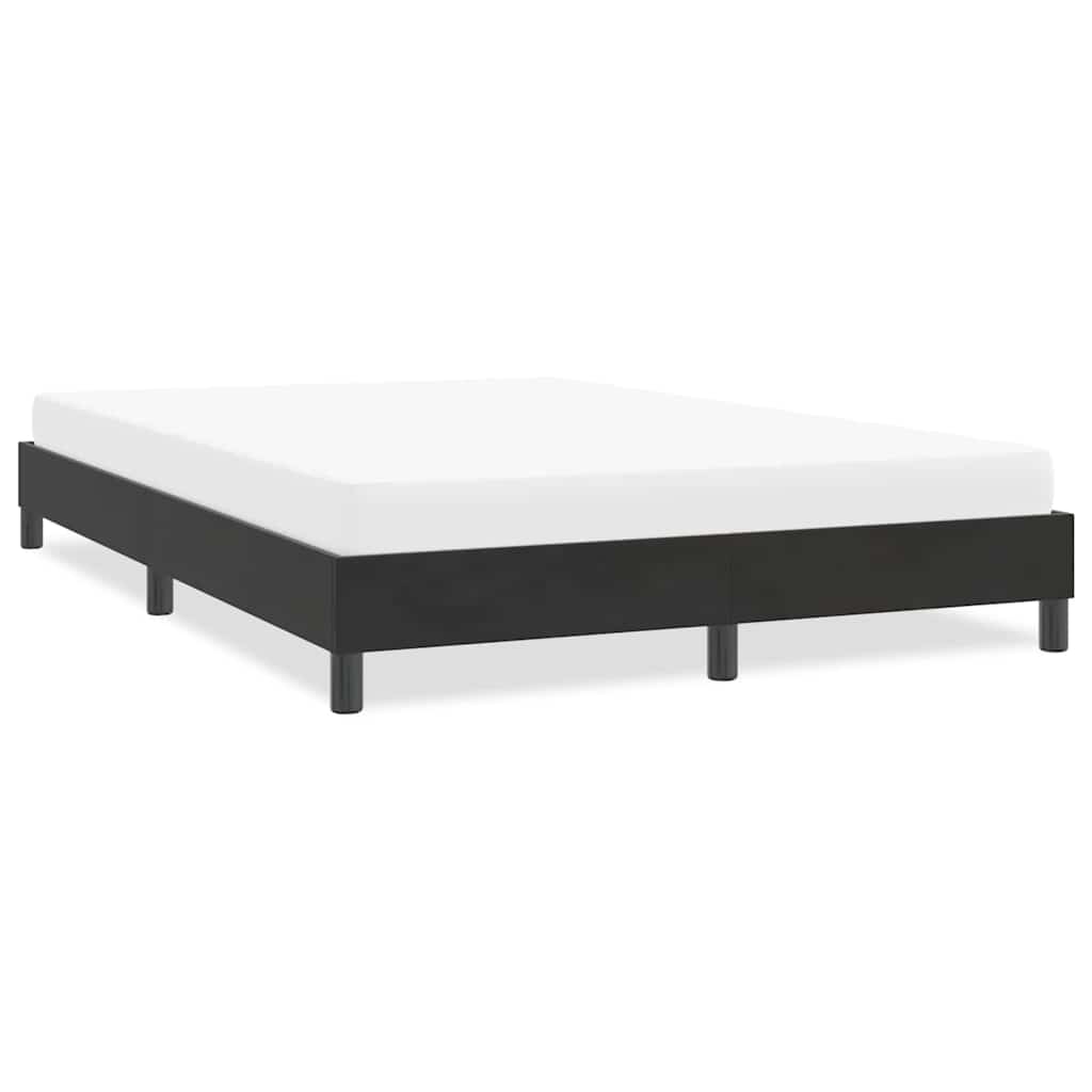 Sengeramme uden madras 140x210 cm fløjl sort