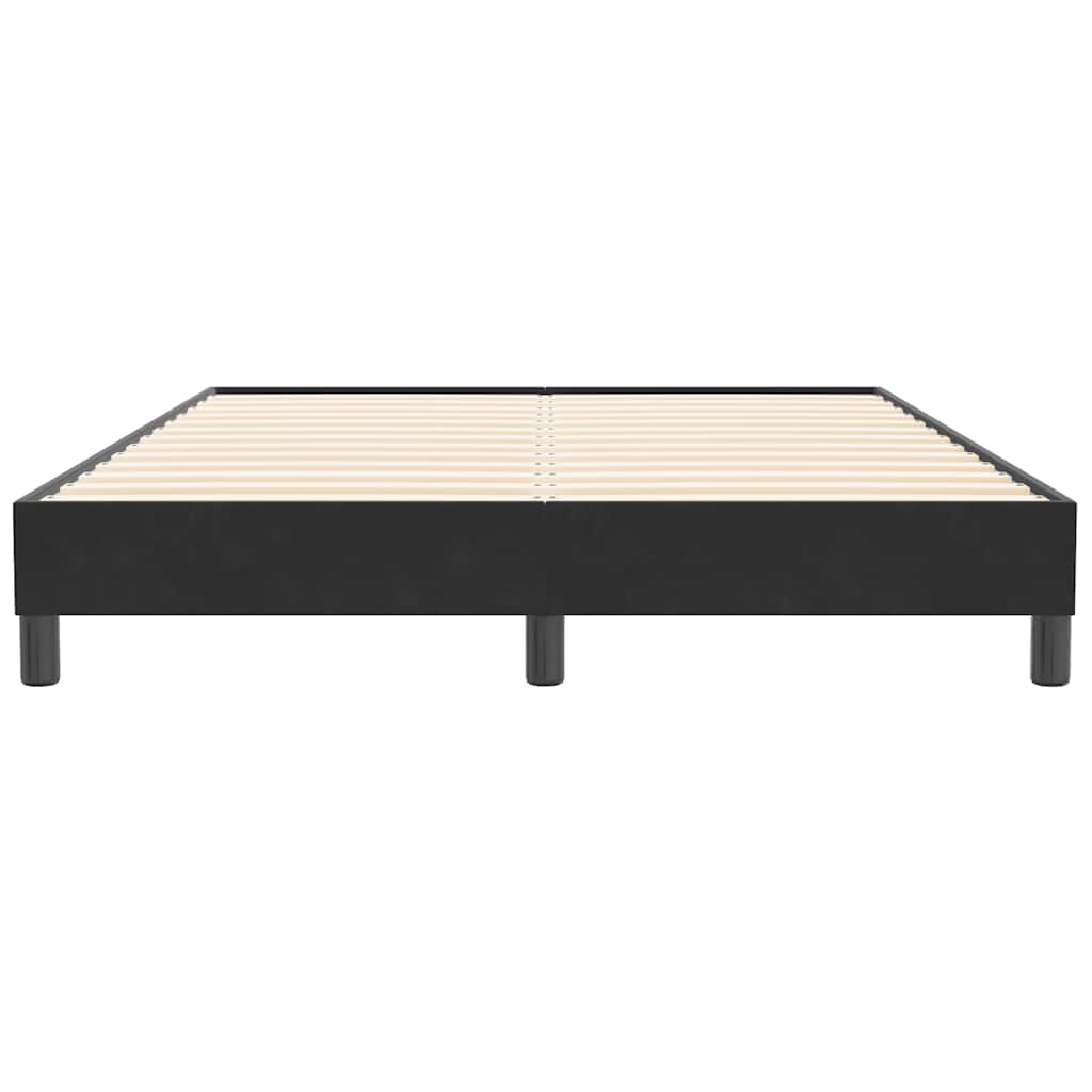 Sengeramme uden madras 160x210 cm fløjl sort