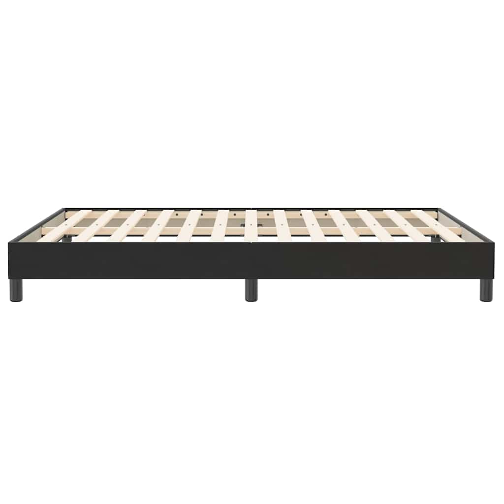 Sengeramme uden madras 160x210 cm fløjl sort