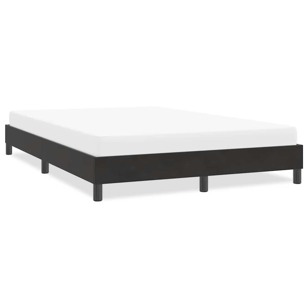 Sengeramme uden madras 160x210 cm fløjl sort