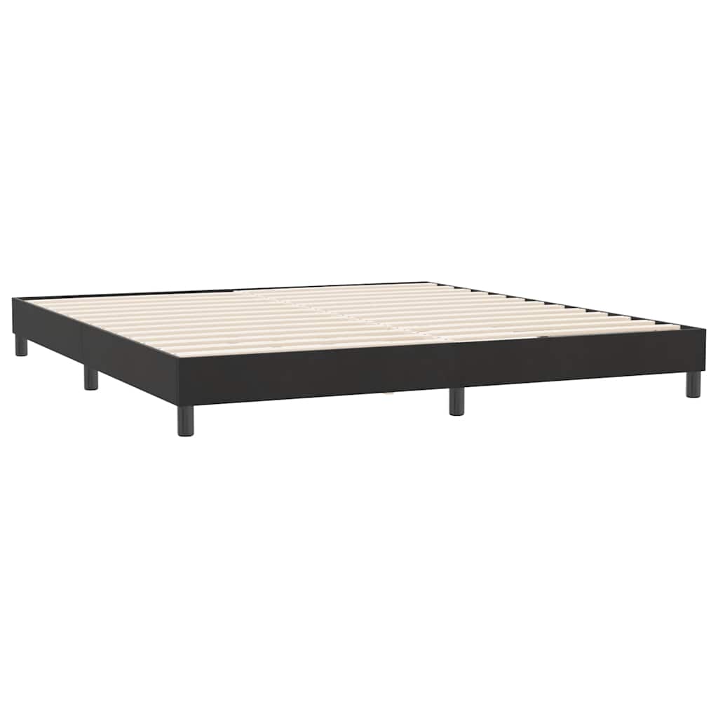 sengeramme uden madras 180x210 cm fløjl sort
