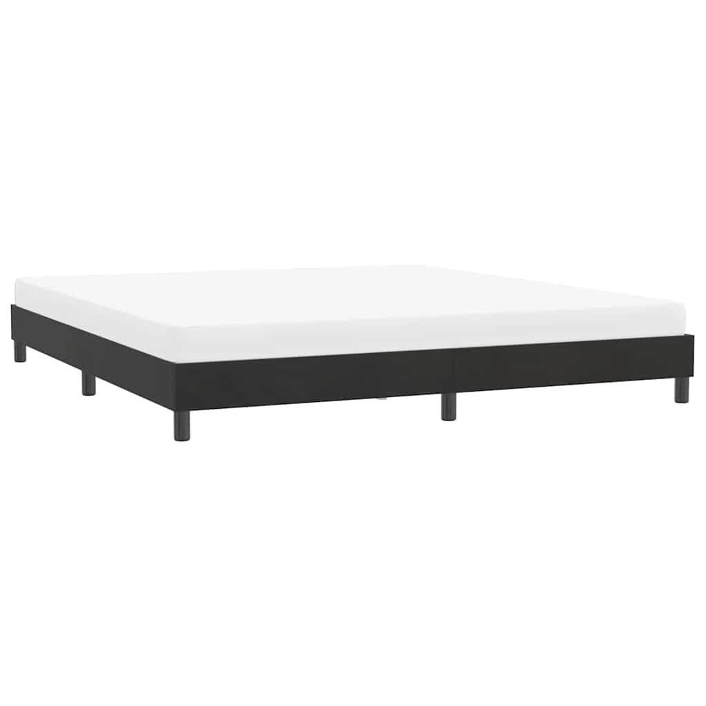 sengeramme uden madras 180x210 cm fløjl sort