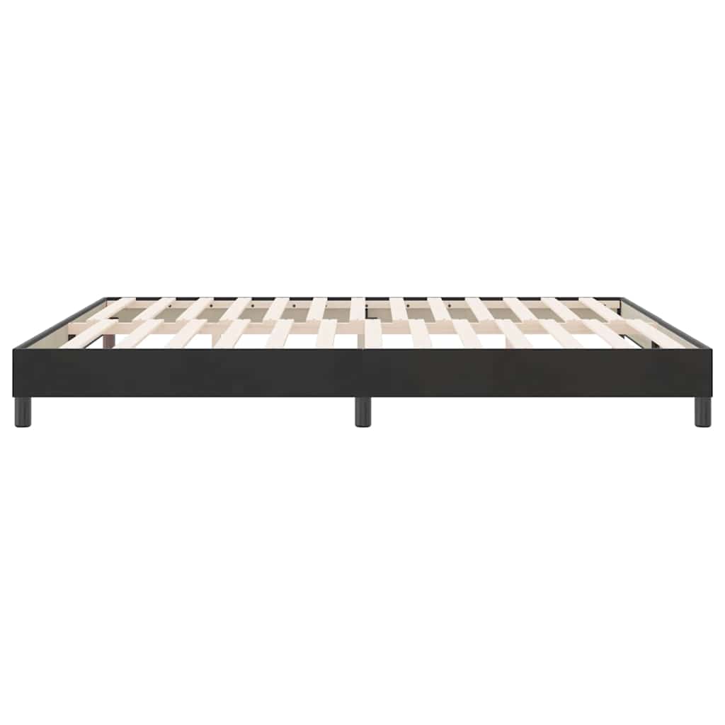 sengeramme uden madras 180x210 cm fløjl sort