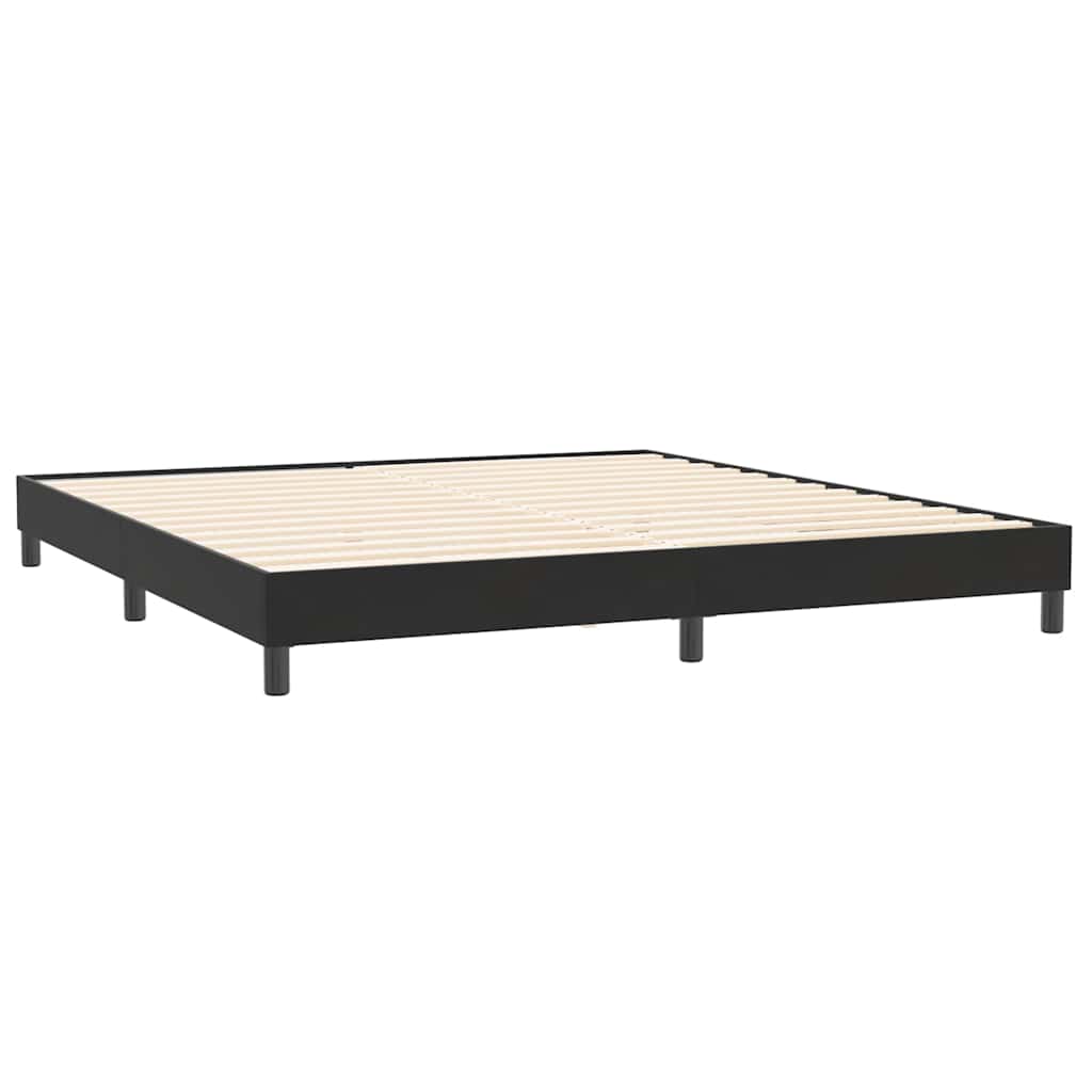 sengeramme uden madras 200x210 cm fløjl sort