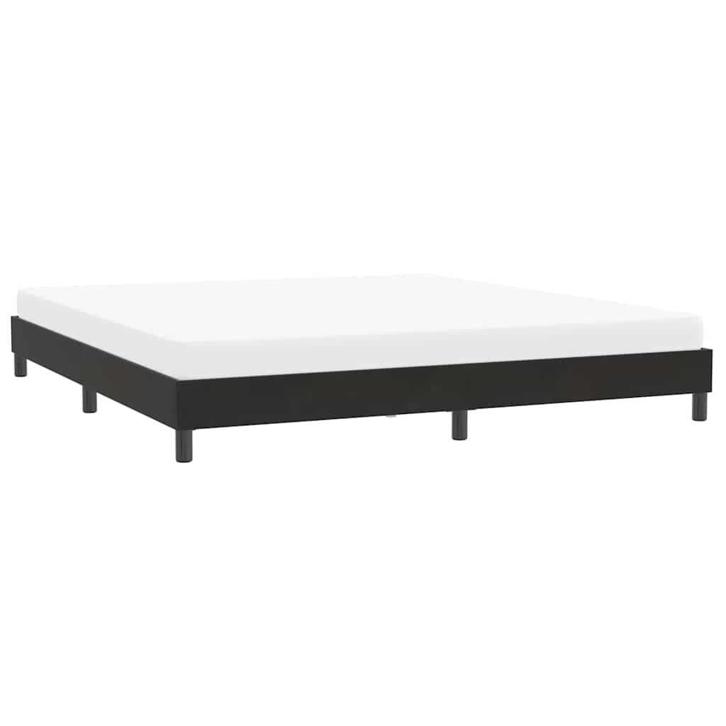 sengeramme uden madras 200x210 cm fløjl sort