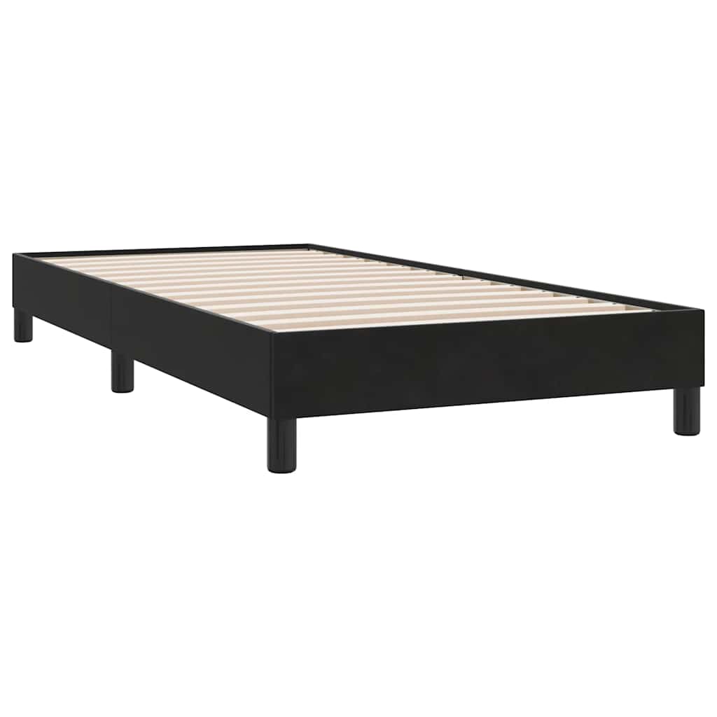 sengeramme uden madras 80x220 cm fløjl sort