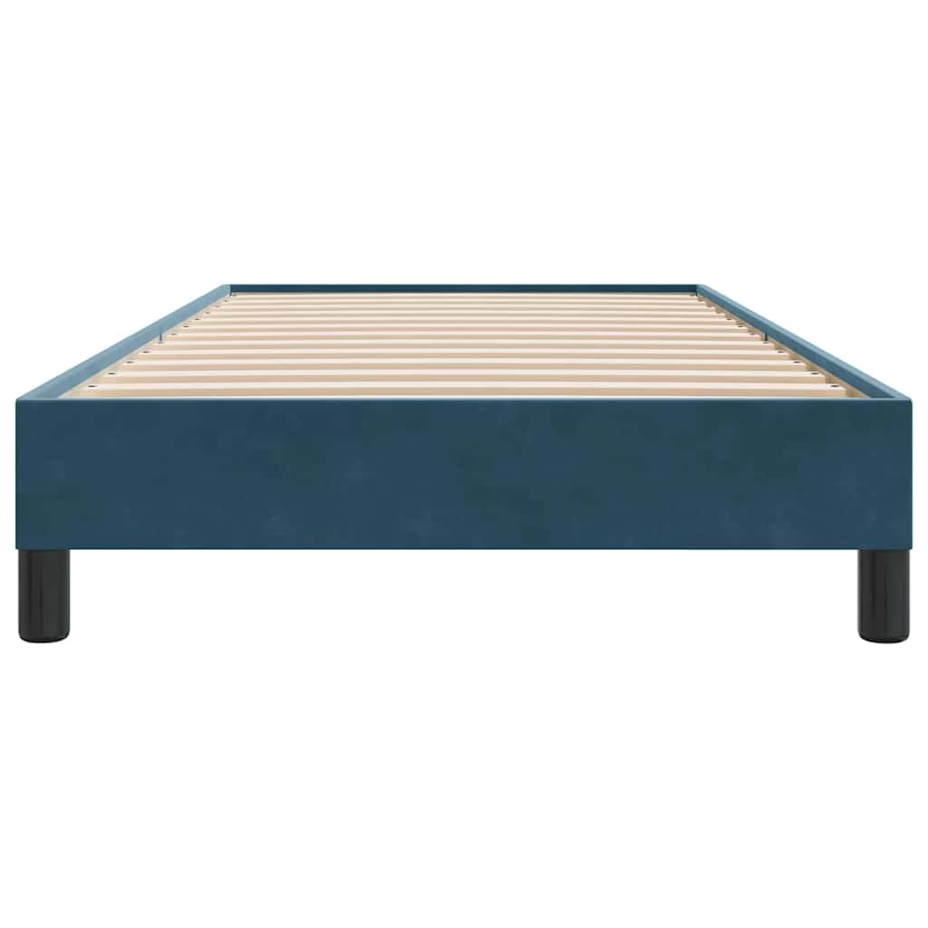 sengeramme uden madras 80x220 cm fløjl mørkeblå