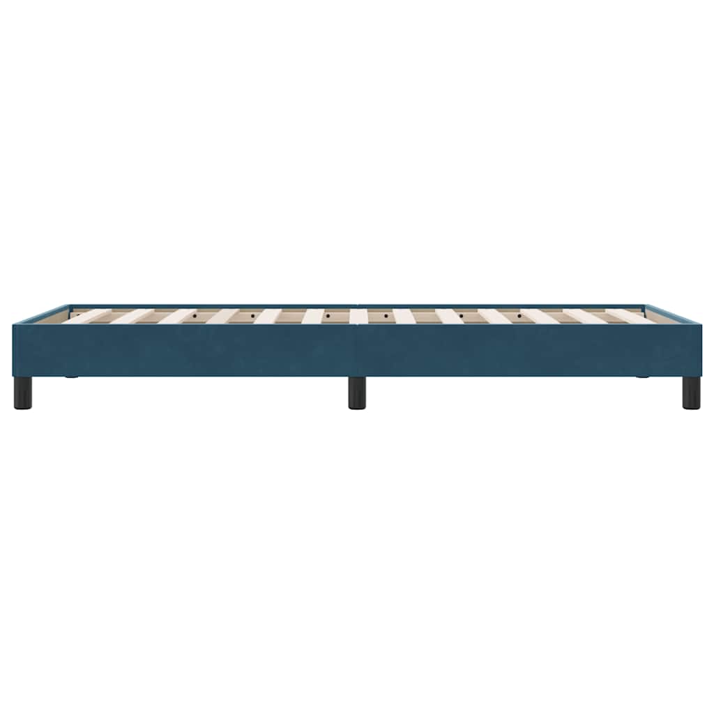 sengeramme uden madras 80x220 cm fløjl mørkeblå